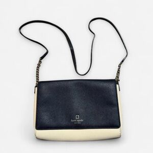Kate Spade Elegant Black and Cream Crossbody Bag